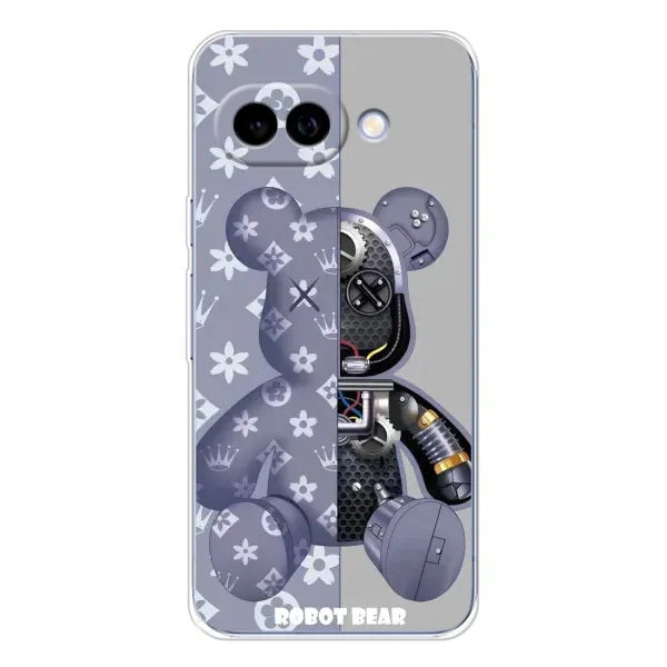 Чехол с рисунком «Медведь Louis Vuitton» для Google Pixel 9A