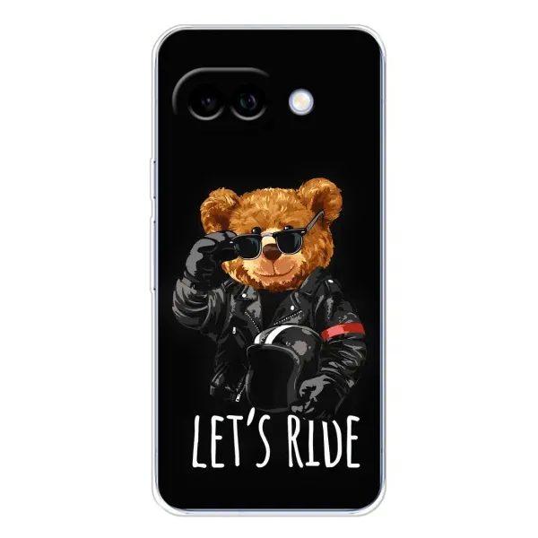 Чехол с рисунком «Модный Мишка» для Google Pixel 9A