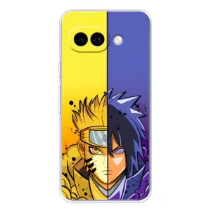 Купить Чехлы на телефон с принтом Anime для Google Pixel 9A (Naruto Vs Sasuke)