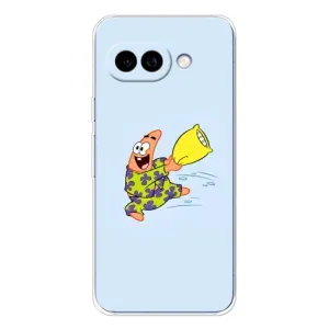Чехлы с Патриком на Google Pixel 9A (Патрик с подушкой)