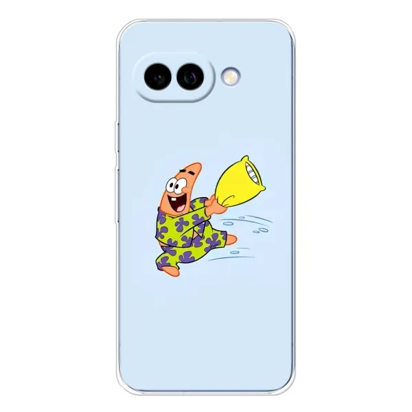 Чехол с рисунком «Патрик с подушкой» для Google Pixel 9A