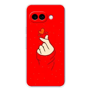 Чохол (Знак сердечка) для Google Pixel 9A (Сердечко на червоному)