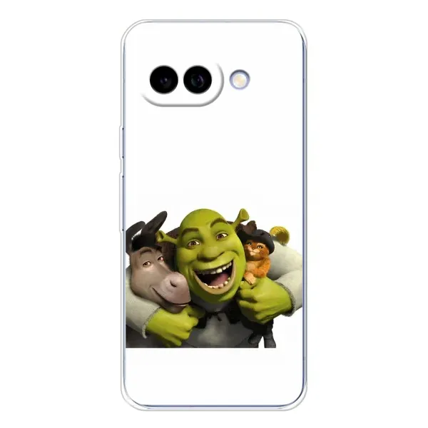 Чехол с рисунком «Шрек осел и кот» для Google Pixel 9A Чехол с рисунком «Шрек осел и кот» для Google Pixel 9A