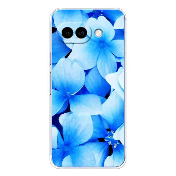 Чехол с рисунком «Синие цветы» для Google Pixel 9A Чехол с рисунком «Синие цветы» для Google Pixel 9A