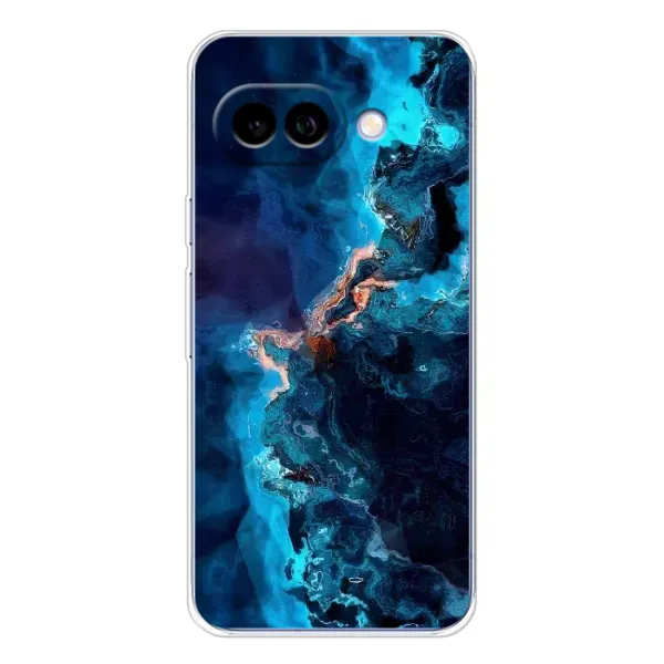 Чехол с рисунком «Синий мрамор» для Google Pixel 9A Чехол с рисунком «Синий мрамор» для Google Pixel 9A