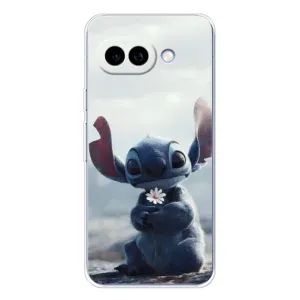 Чехол с рисунком «Стич с цветочком» для Google Pixel 9A