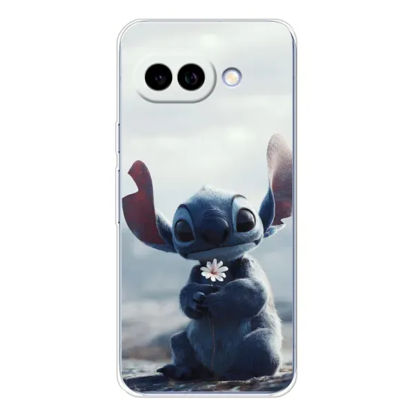 Чехол с рисунком «Стич с цветочком» для Google Pixel 9A Чехол с рисунком «Стич с цветочком» для Google Pixel 9A