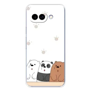 Чохли з зображенням різних тварин на Google Pixel 9A (Здивовані ведмедики)