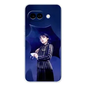 Чехол с рисунком «Уэнсдей с зонтом» для Google Pixel 9A