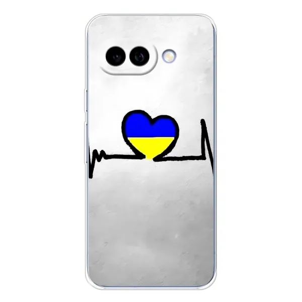 Чехол с рисунком «Украинская кардиограмма» для Google Pixel 9A Чехол с рисунком «Украинская кардиограмма» для Google Pixel 9A