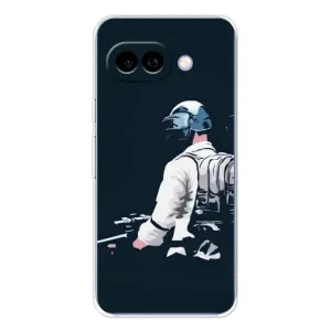 Силиконовый чехол с картинкой "Герой Pubg" на Google Pixel 9A (В экиперовке)