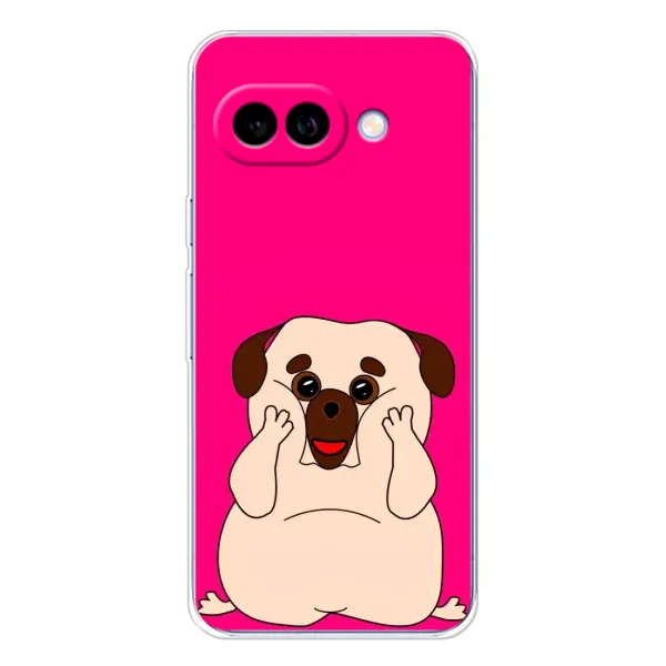 Чехол с рисунком «Веселый Мопсик» для Google Pixel 9A