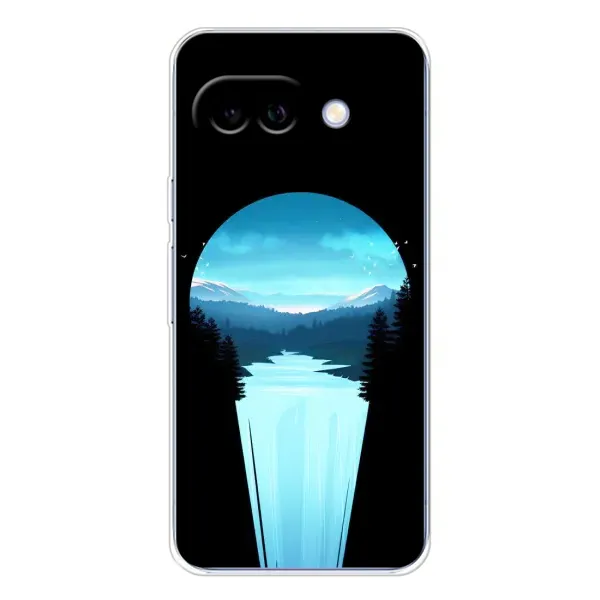 Чехол с рисунком «Синий Водопад» для Google Pixel 9A