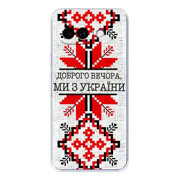 Чехол с рисунком «Вышиванка Доброго вечера» для Google Pixel 9A Чехол с рисунком «Вышиванка Доброго вечера» для Google Pixel 9A
