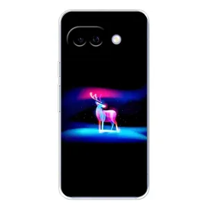 Силиконовый бампер с картинкой животных для Google Pixel 9A (Яркий олень)