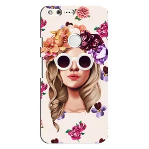 Чохол з картинкою Модні Дівчата Google Pixel XL (Дівчина в окулярах)