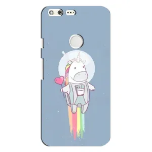 Чехол Unicorn на Google Pixel XL (Единорог космонавт)