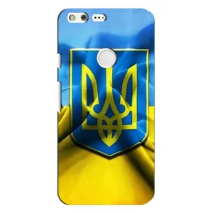 Чехол с картинкой (Патриотический ГЕРБ) на Google Pixel XL (Герб и Флаг Украины)