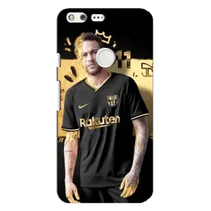 Силиконовый Чехол Google Pixel XL (Gold Neymar)