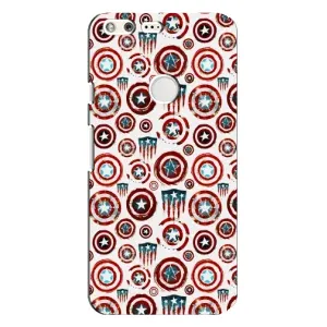 Чехол с Щитом Капитана Америки на Google Pixel XL (Марвел щиты)