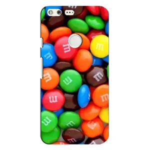 Чехол с изображением  вкусной еды для Google Pixel XL (Разноцветные M&M'S)