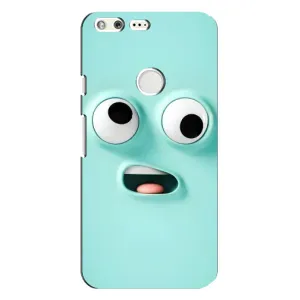 Силиконовые Чехлы (смешные стикеры) для Google Pixel XL (Забавное мятное лицо)