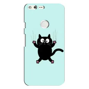 Силіконовий чохол з котиком для Google Pixel XL (Падаючий кіт)