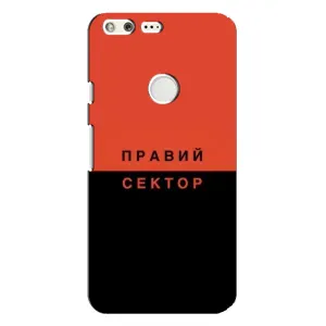 Чехлы УПА (Красно-Чёрный) на Google Pixel XL (Правый Серктор)