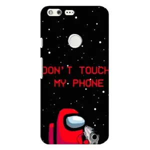 Чехол "Амонг Ас" для Гугл Пиксель ХЛ (С пистолетом)