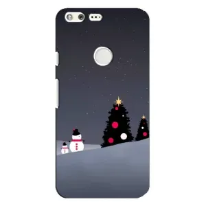Чехлы на Новый Год Google Pixel XL (Снеговички)