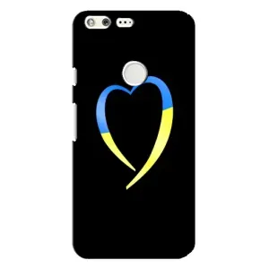 Силіконовий Чохол  на Google Pixel XL (Я-Україна) (Українське серце)