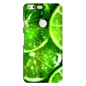 Чехол с изображением  вкусной еды для Google Pixel XL (Яркий ЛАЙМ)
