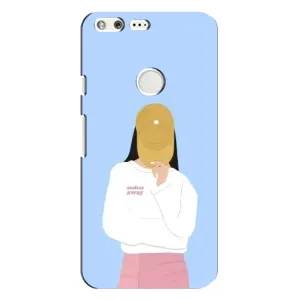 Силіконовый Чохол на Google Pixel XL з картинкой Модных девушек (Жовта кепка)