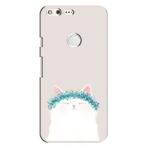 Чехол на тематику: Коты для Google Pixel (Белый котик)
