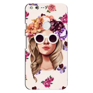 Чехол с картинкой Модные Девчонки Google Pixel (Девушка в очках)