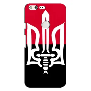 Чехлы УПА (Красно-Чёрный) на Google Pixel (Герб Украины)