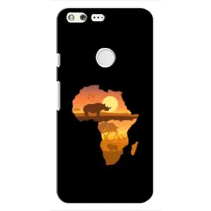 Летний Чехол на Google Pixel (Карта)