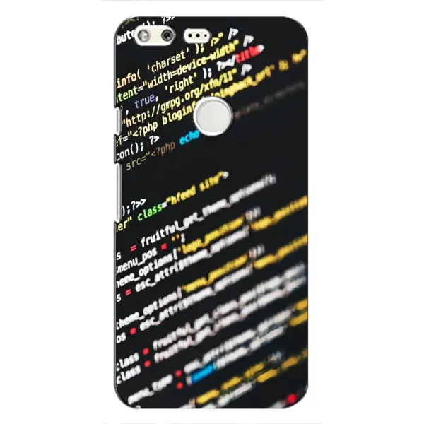 Чехол с рисунком «Код» для Google Pixel
