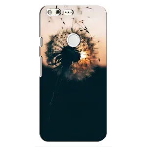 Силиконовый Чехол с одуванчиками на Google Pixel (Красивый одуванчик)