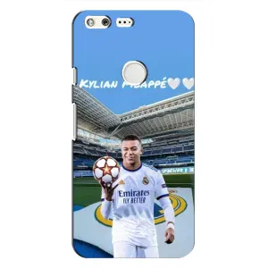 Чехол (TPU) с Футболистом на Google Pixel (Mbappe Real)