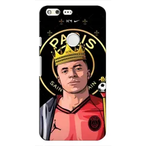 Чехол (TPU) с Футболистом на Google Pixel (Mbappe King)