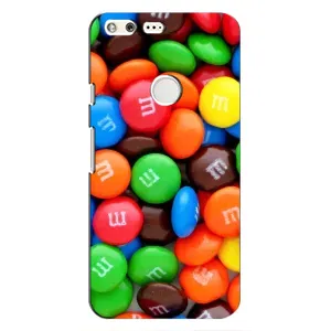 Чехол с изображением  вкусной еды для Google Pixel (Разноцветные M&M'S)