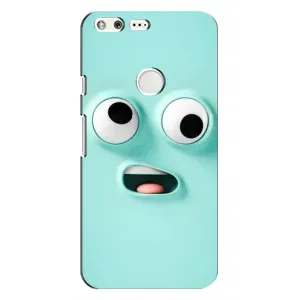 Силиконовые Чехлы (смешные стикеры) для Google Pixel (Забавное мятное лицо)