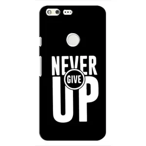 Силиконовый Чехол на Google Pixel с картинкой Nike (Never Give UP)