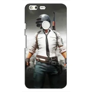 Силиконовый чехол с картинкой "Герой Pubg" на Google Pixel (Пабг)