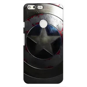 Чехол с Щитом Капитана Америки на Google Pixel (Ретро Щит Капитана)