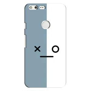 Силиконовые Чехлы (смешные стикеры) для Google Pixel (Серо-белый)