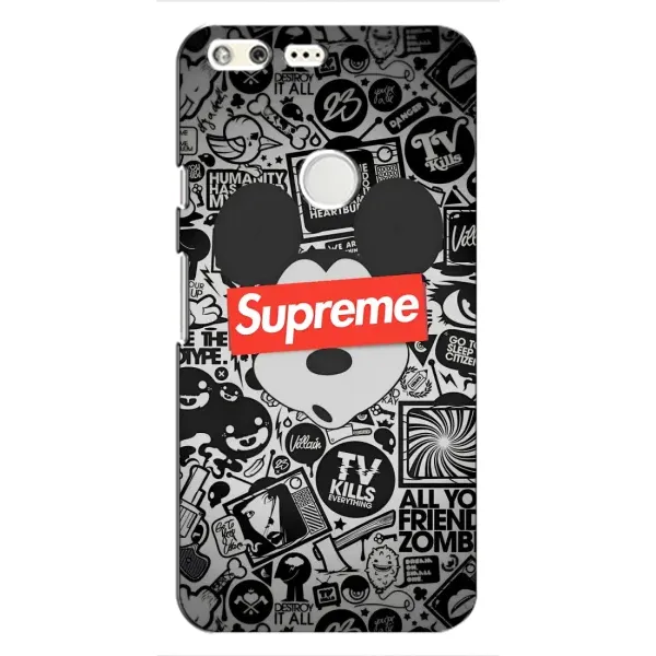 Чехол с рисунком «Supreme Маус» для Google Pixel