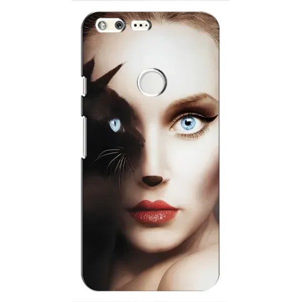 Чехол с рисунком «Женщина кошка» для Google Pixel Чехол с рисунком «Женщина кошка» для Google Pixel