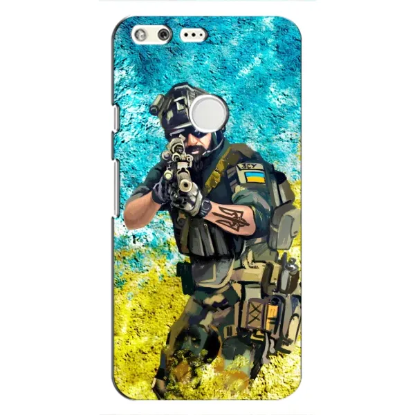 Чехол с рисунком «ЗСУ  Воин» для Google Pixel